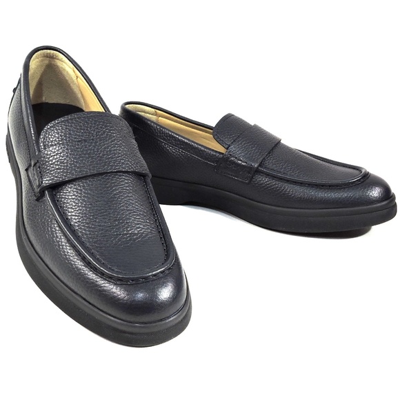 BALDININI ?? MEN\'S BLUE SOFT LEATHER COMFORT LOAFERS